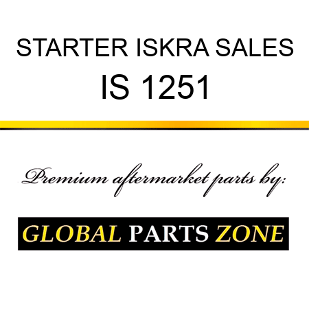 STARTER ISKRA SALES IS 1251