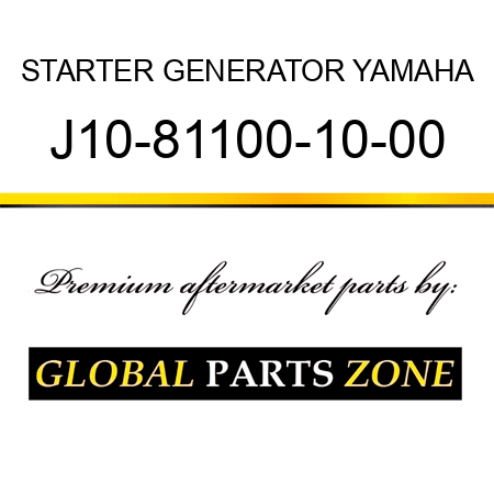 STARTER GENERATOR YAMAHA J10-81100-10-00