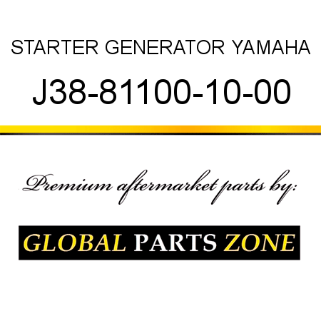 STARTER GENERATOR YAMAHA J38-81100-10-00