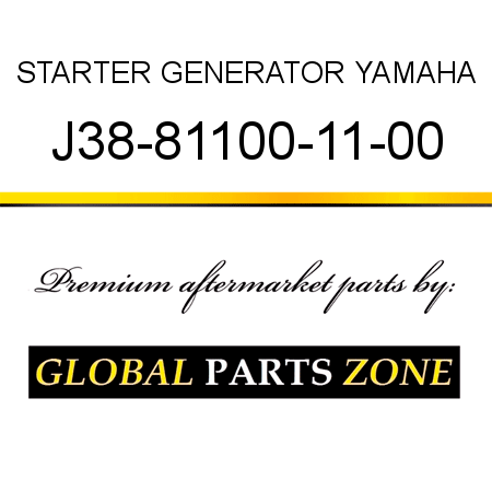 STARTER GENERATOR YAMAHA J38-81100-11-00