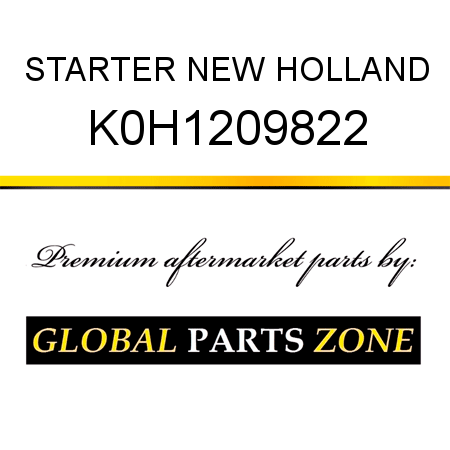 STARTER NEW HOLLAND K0H1209822