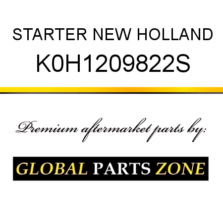 STARTER NEW HOLLAND K0H1209822S