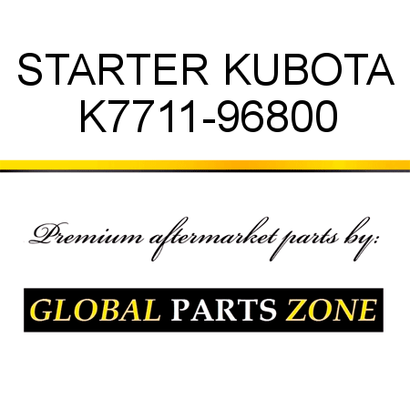 STARTER KUBOTA K7711-96800