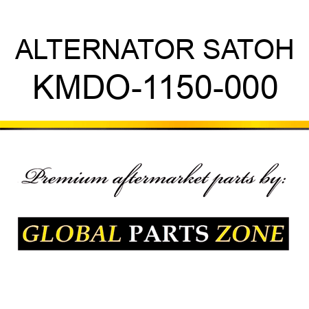 ALTERNATOR SATOH KMDO-1150-000