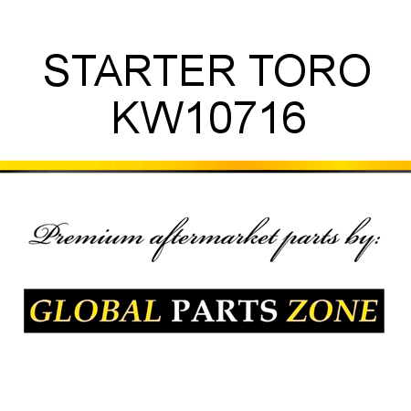 STARTER TORO KW10716