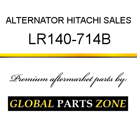 ALTERNATOR HITACHI SALES LR140-714B