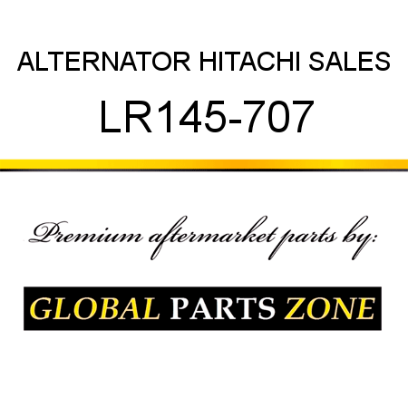 ALTERNATOR HITACHI SALES LR145-707