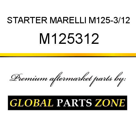 STARTER MARELLI M125-3/12 M125312