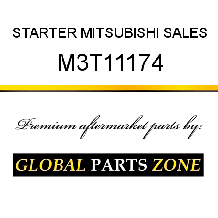STARTER MITSUBISHI SALES M3T11174