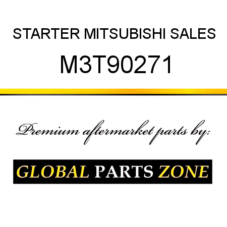 STARTER MITSUBISHI SALES M3T90271