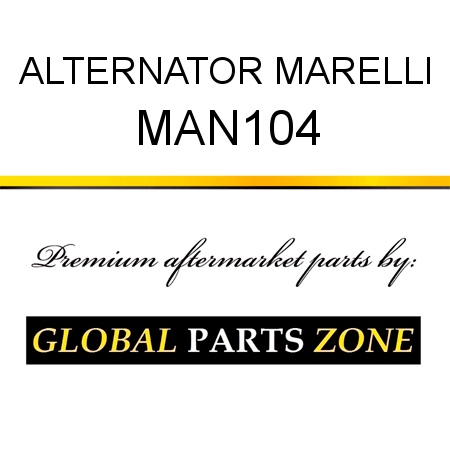 ALTERNATOR MARELLI MAN104