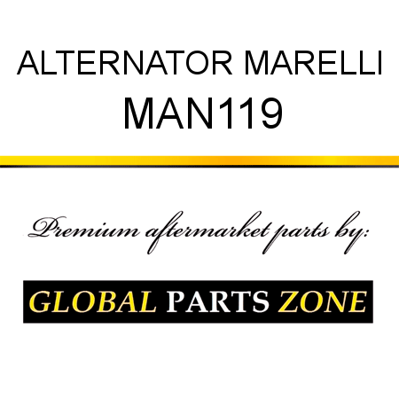 ALTERNATOR MARELLI MAN119