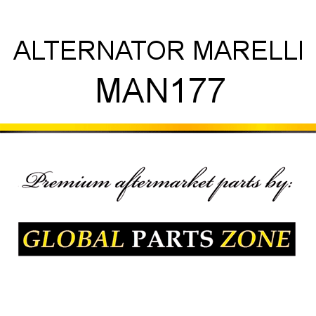 ALTERNATOR MARELLI MAN177