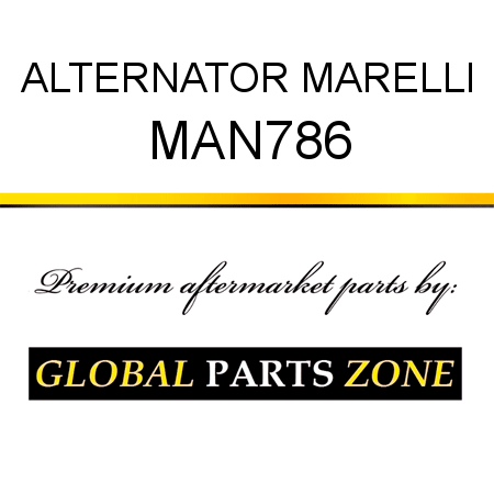 ALTERNATOR MARELLI MAN786