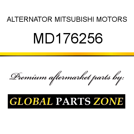 ALTERNATOR MITSUBISHI MOTORS MD176256