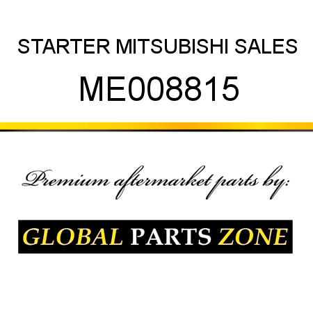 STARTER MITSUBISHI SALES ME008815