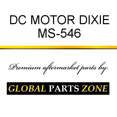 DC MOTOR DIXIE MS-546