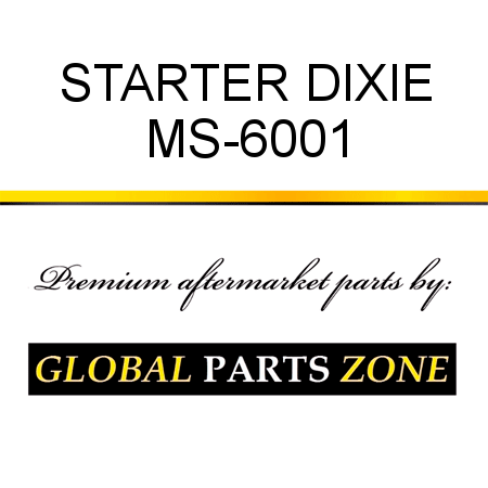 STARTER DIXIE MS-6001