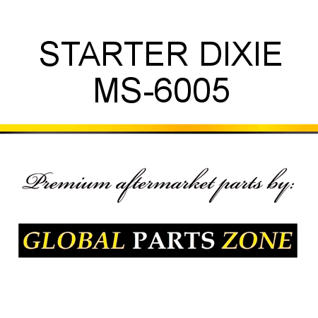 STARTER DIXIE MS-6005