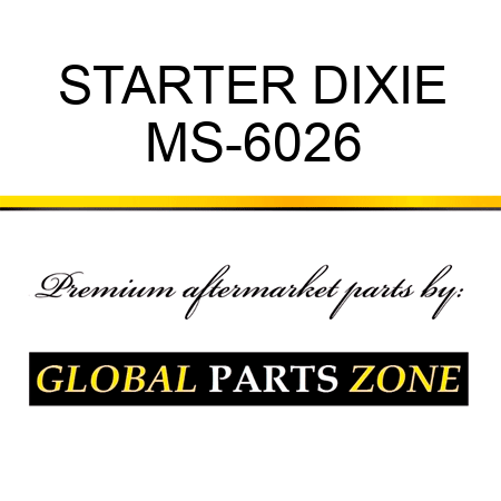 STARTER DIXIE MS-6026