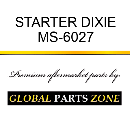 STARTER DIXIE MS-6027