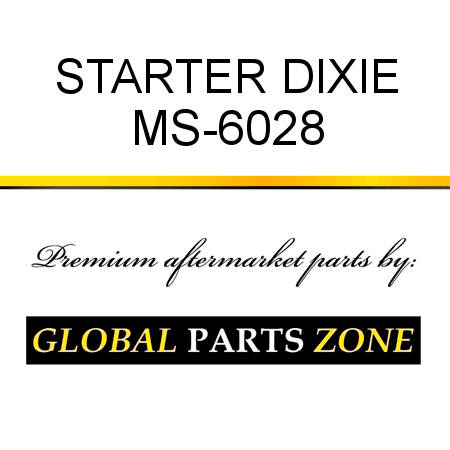 STARTER DIXIE MS-6028
