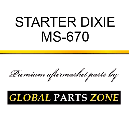 STARTER DIXIE MS-670