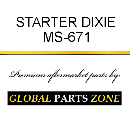 STARTER DIXIE MS-671