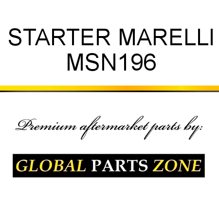 STARTER MARELLI MSN196