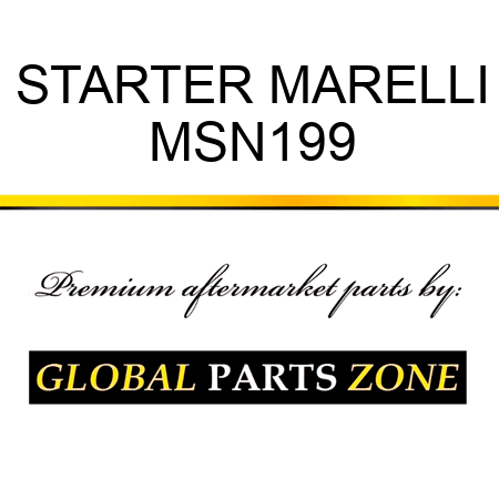 STARTER MARELLI MSN199