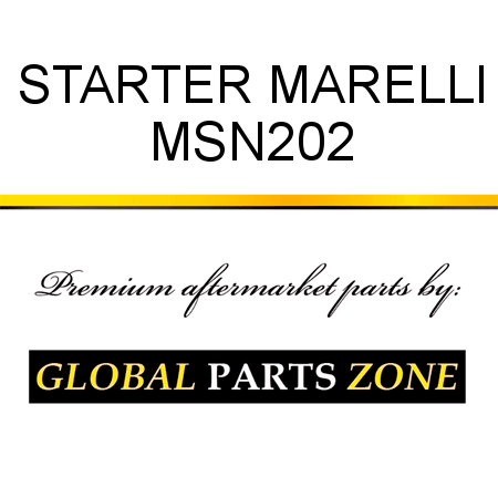 STARTER MARELLI MSN202