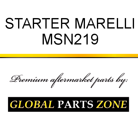 STARTER MARELLI MSN219