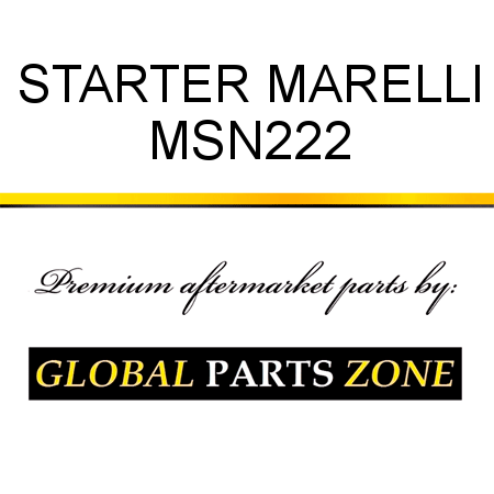 STARTER MARELLI MSN222