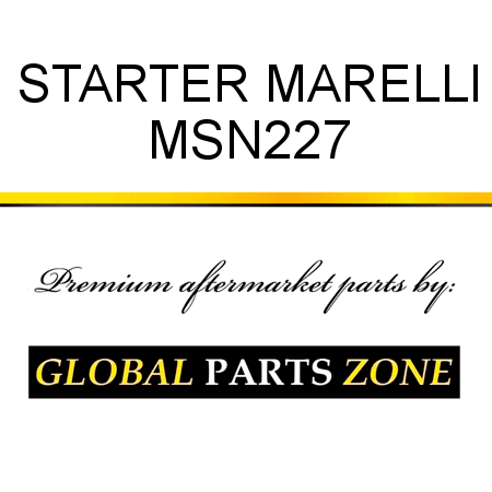 STARTER MARELLI MSN227