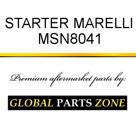 STARTER MARELLI MSN8041