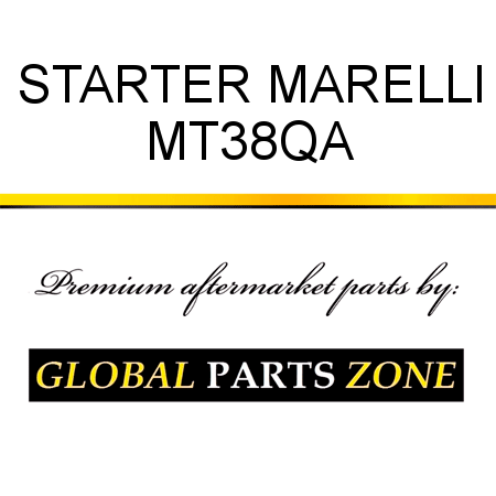 STARTER MARELLI MT38QA