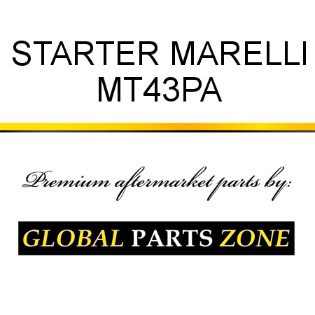 STARTER MARELLI MT43PA