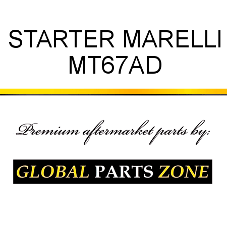 STARTER MARELLI MT67AD