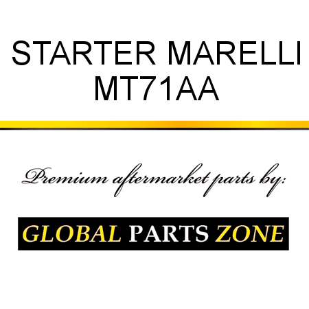 STARTER MARELLI MT71AA