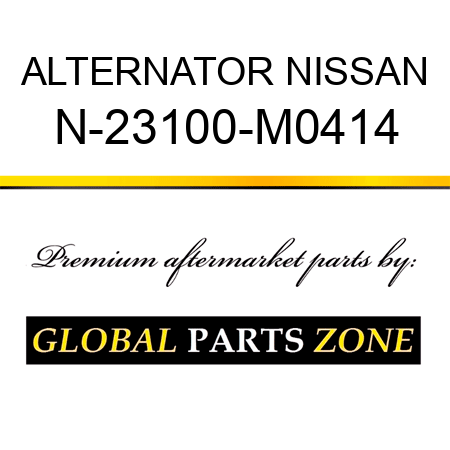 ALTERNATOR NISSAN N-23100-M0414