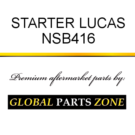 STARTER LUCAS NSB416