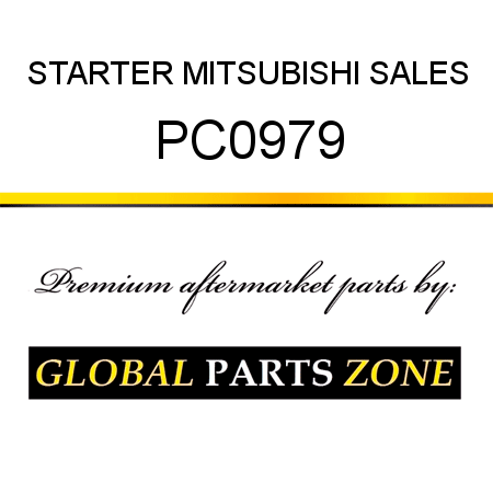 STARTER MITSUBISHI SALES PC0979
