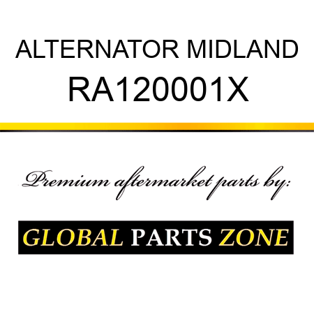 ALTERNATOR MIDLAND RA120001X