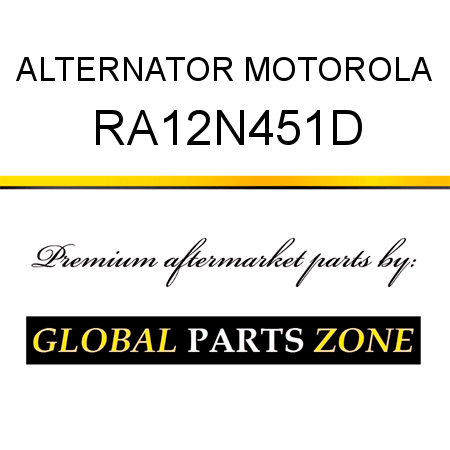 ALTERNATOR MOTOROLA RA12N451D