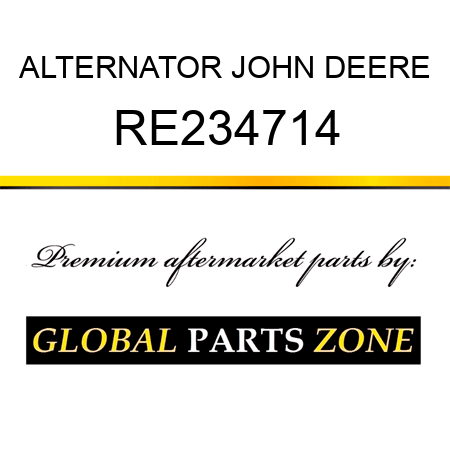 ALTERNATOR JOHN DEERE RE234714