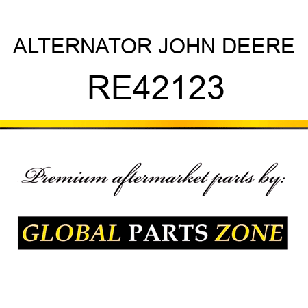 ALTERNATOR JOHN DEERE RE42123
