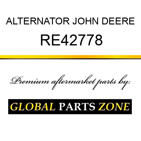 ALTERNATOR JOHN DEERE RE42778