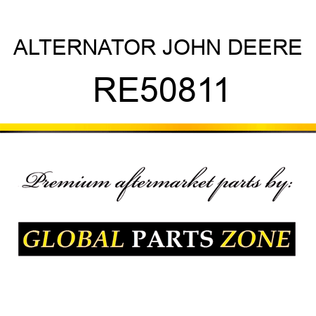 ALTERNATOR JOHN DEERE RE50811