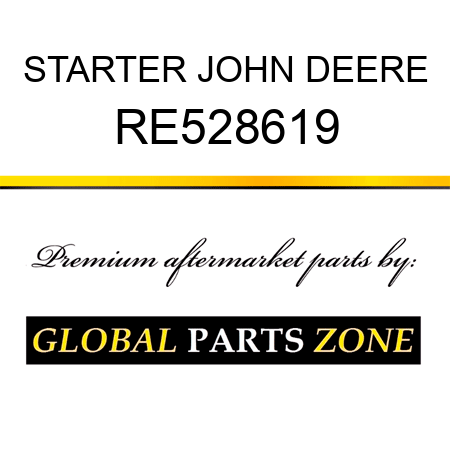 STARTER JOHN DEERE RE528619