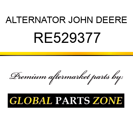 ALTERNATOR JOHN DEERE RE529377